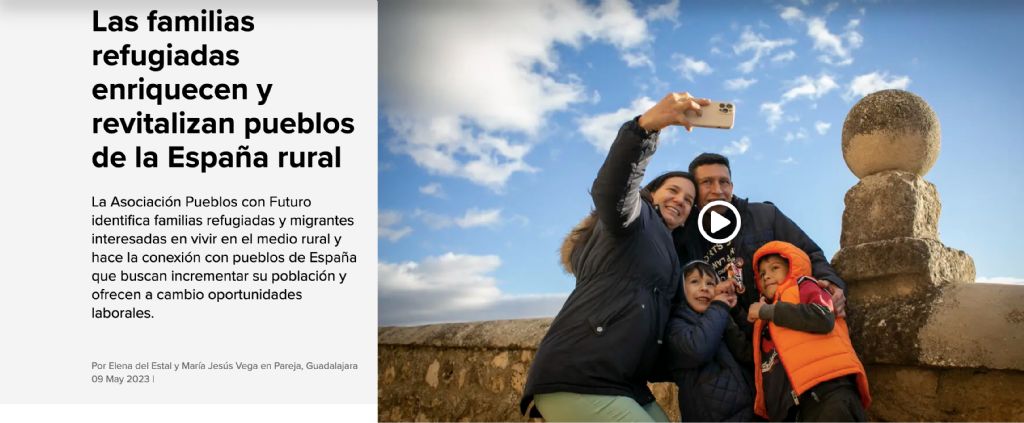 Las familias refugiadas enriquecen y revitalizan pueblos de la España rural